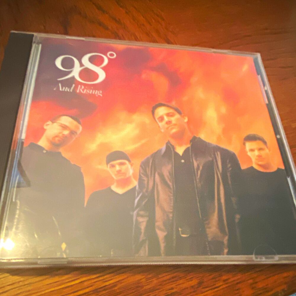 98Degrees And Rising CD Album 1998 Motown Pop Standard Jewel Case Orange Yellow